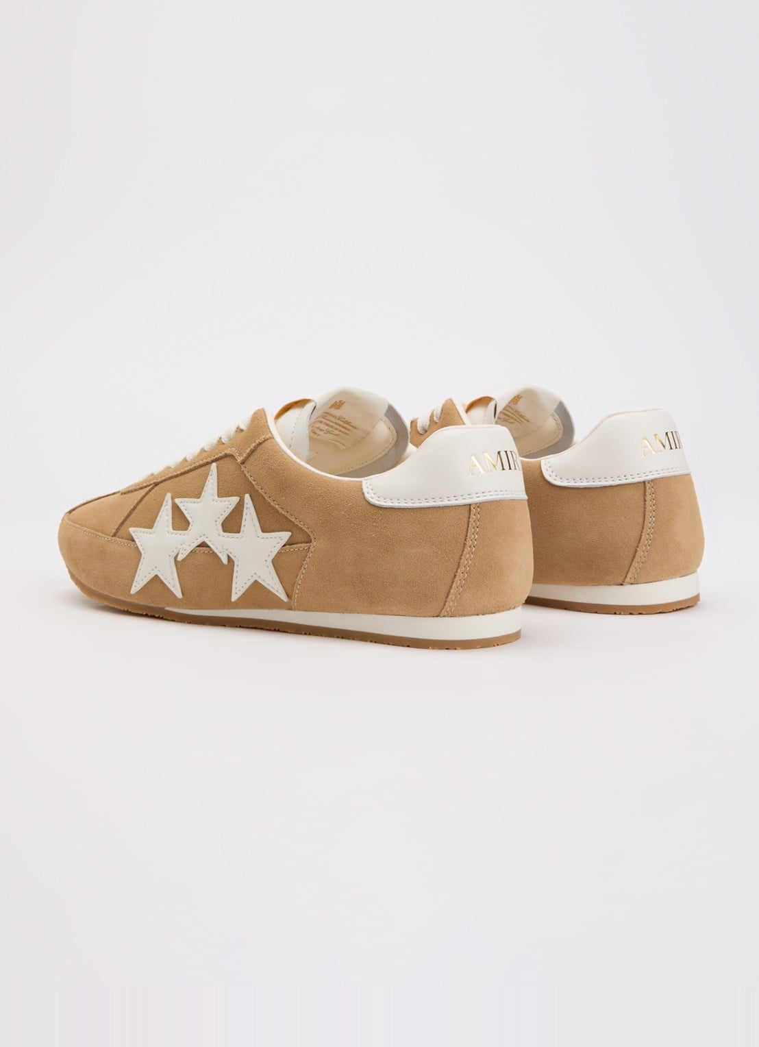 AMIRI Pacific Flat sneaker van suède  - achterkant 6 zand
