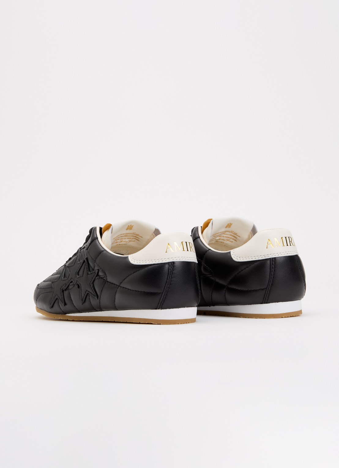 AMIRI Pacific Football Slim sneaker van leer - achterkant 2 zwart