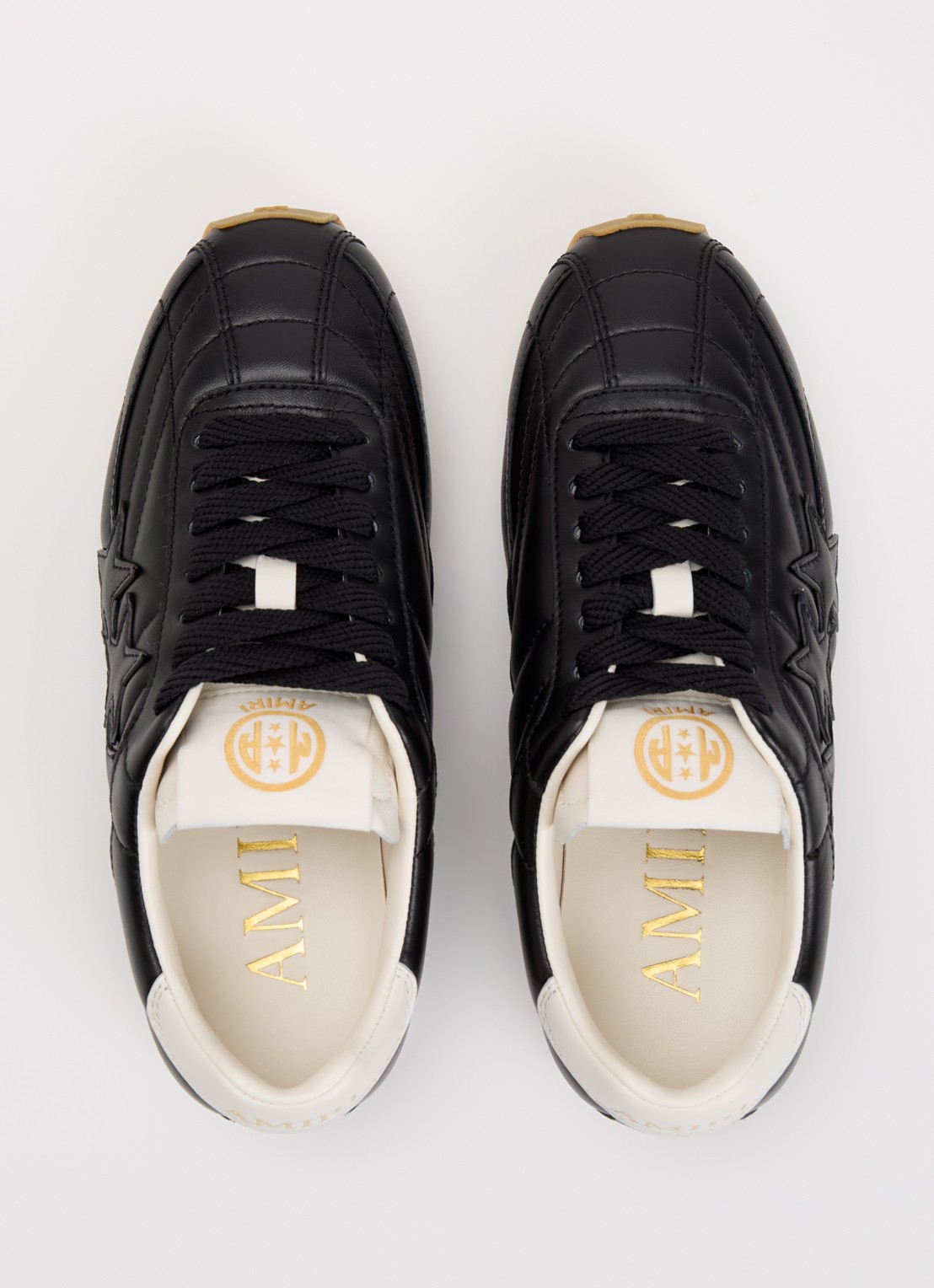 AMIRI Pacific Football Slim sneaker van leer - detail 4 zwart