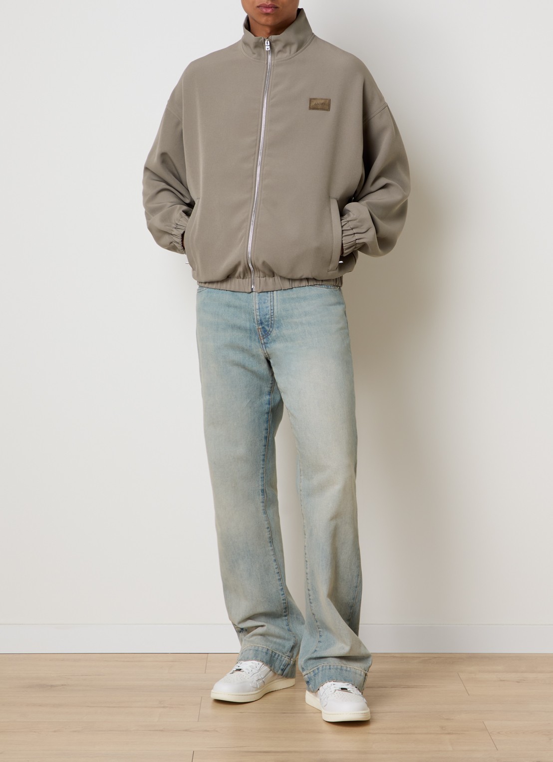 AMIRI Patch jack met logo en steekzakken - voorkant 6 zand