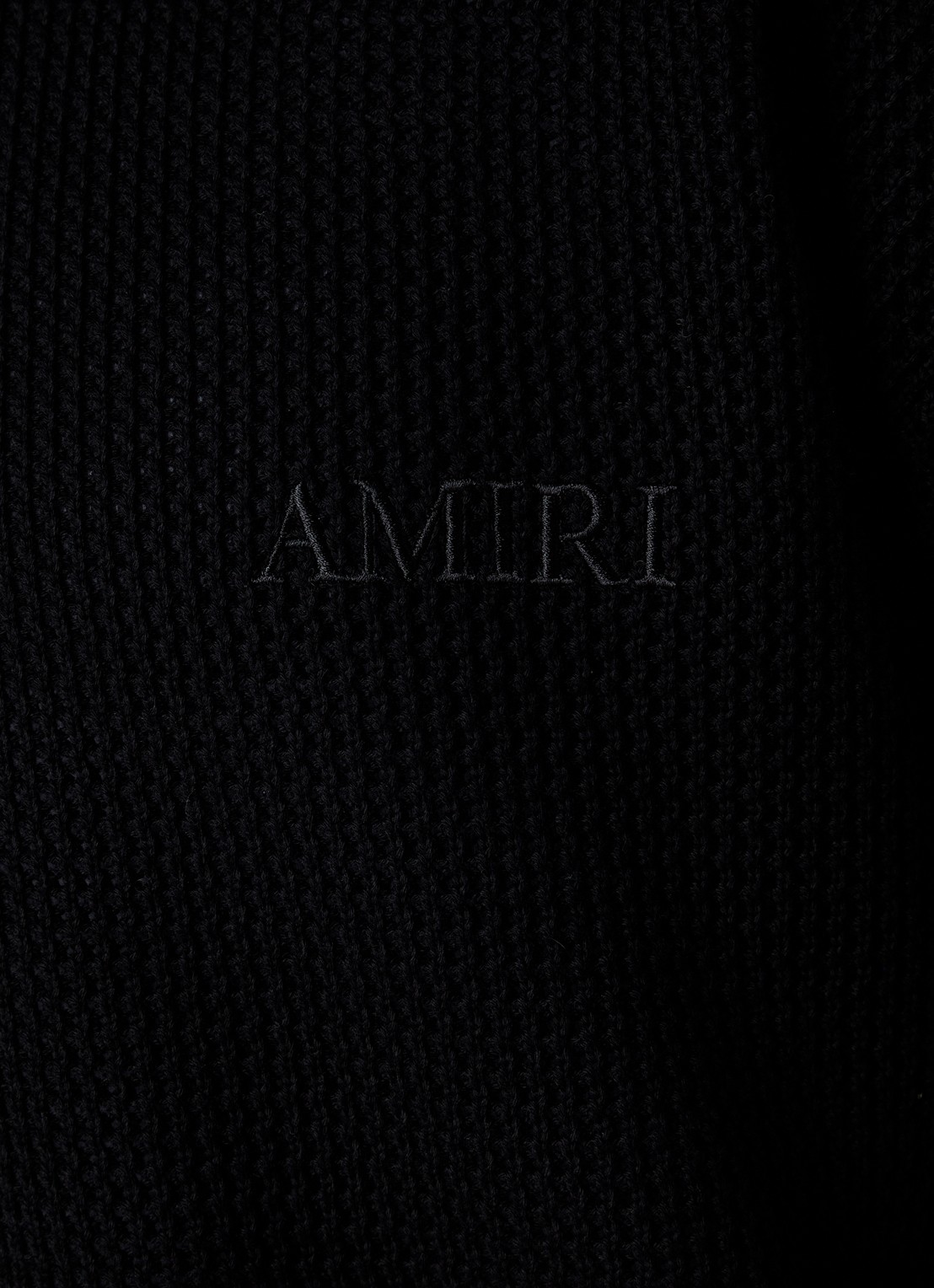 AMIRI Regular fit overhemd met opengewerkt dessin en logoborduring - detail 5 zwart