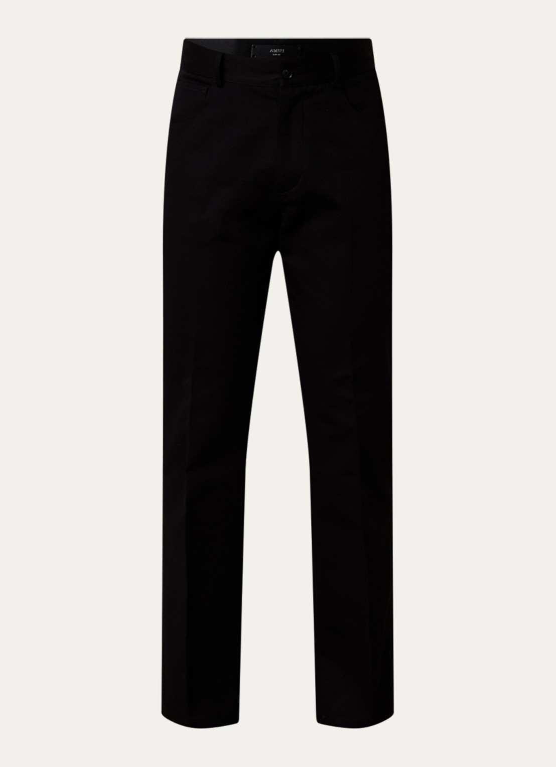 AMIRI Script flared jeans met logo en gekleurde wassing - voorkant 5 zwart