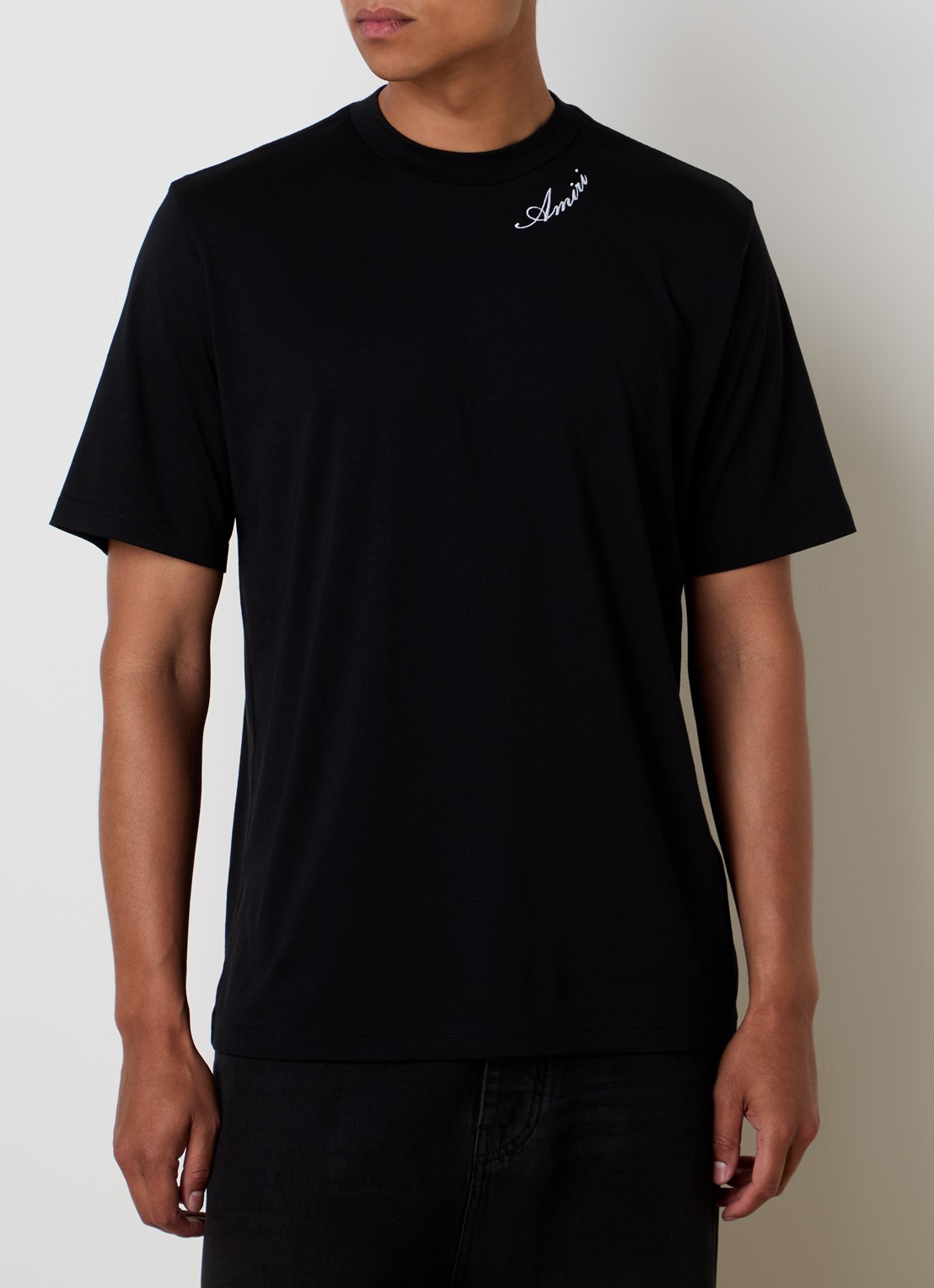 AMIRI Script T-shirt met logo - detail 2 zwart