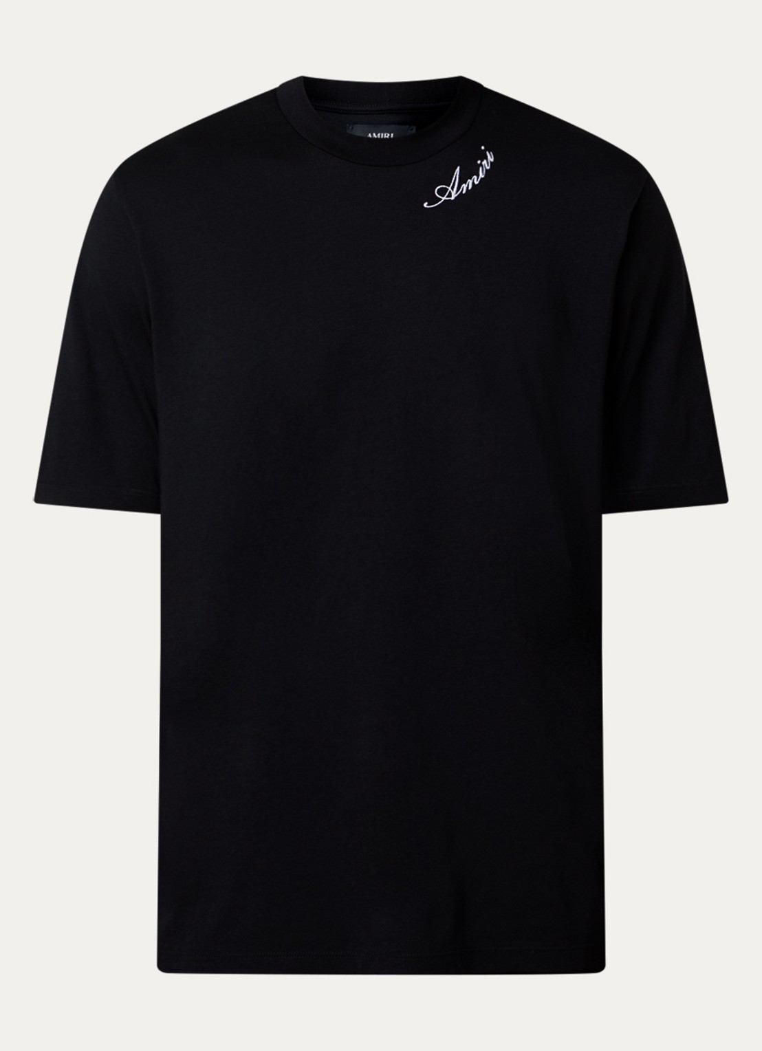 AMIRI Script T-shirt met logo - voorkant 4 zwart