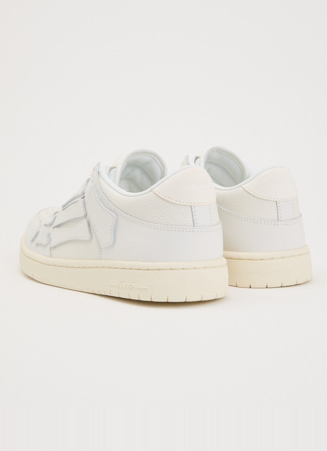 AMIRI Skel top sneaker van leer - achterkant 6 ivoor