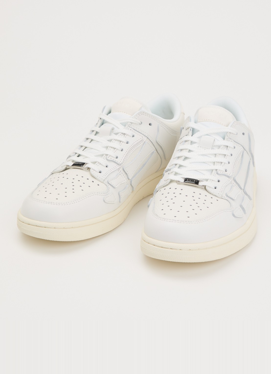 AMIRI Skel top sneaker van leer - detail ivoor