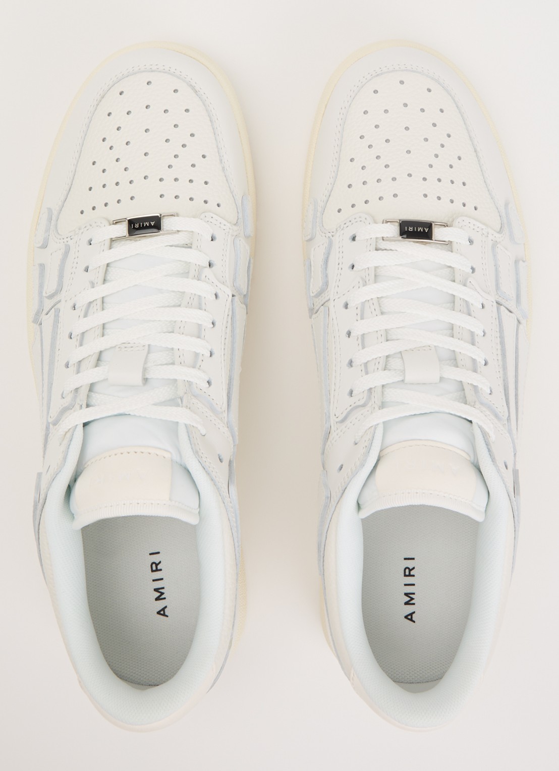 AMIRI Skel top sneaker van leer - detail 2 ivoor
