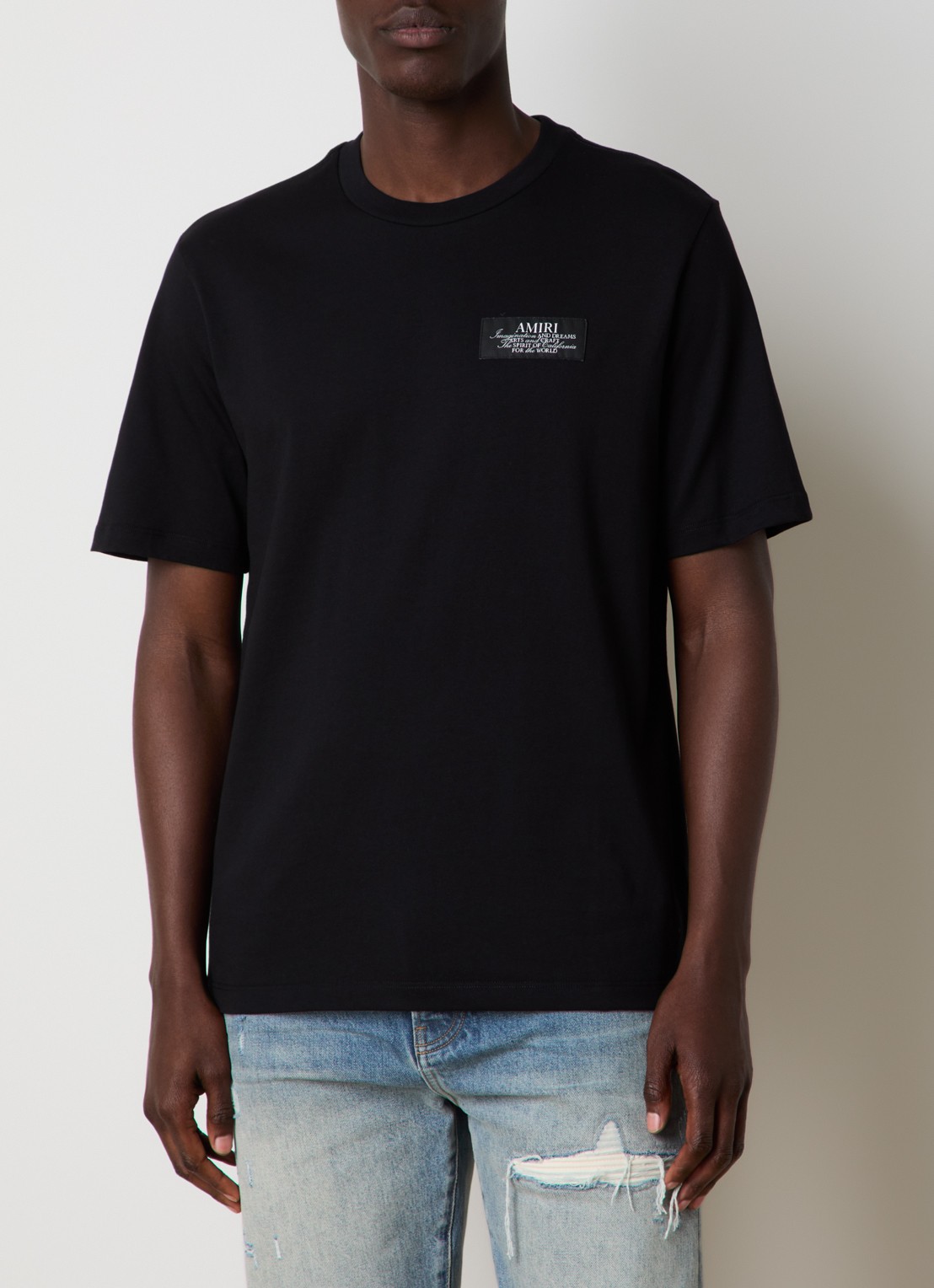 AMIRI Spirit T-shirt met logo- en backprint - achterkant 5 zwart