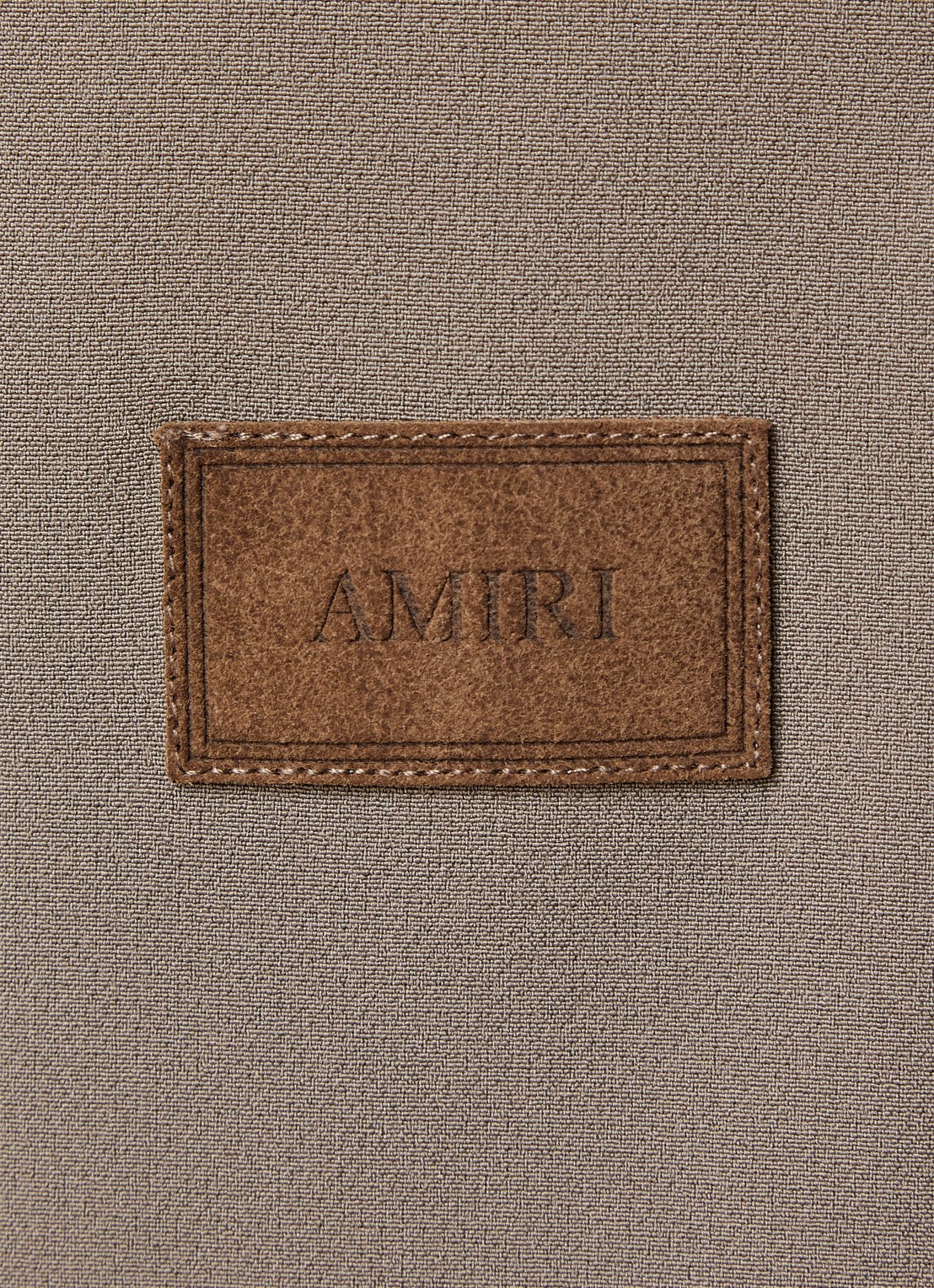 AMIRI Straight fit trackpants met steekzakken en logo - detail 4 donkerbeige