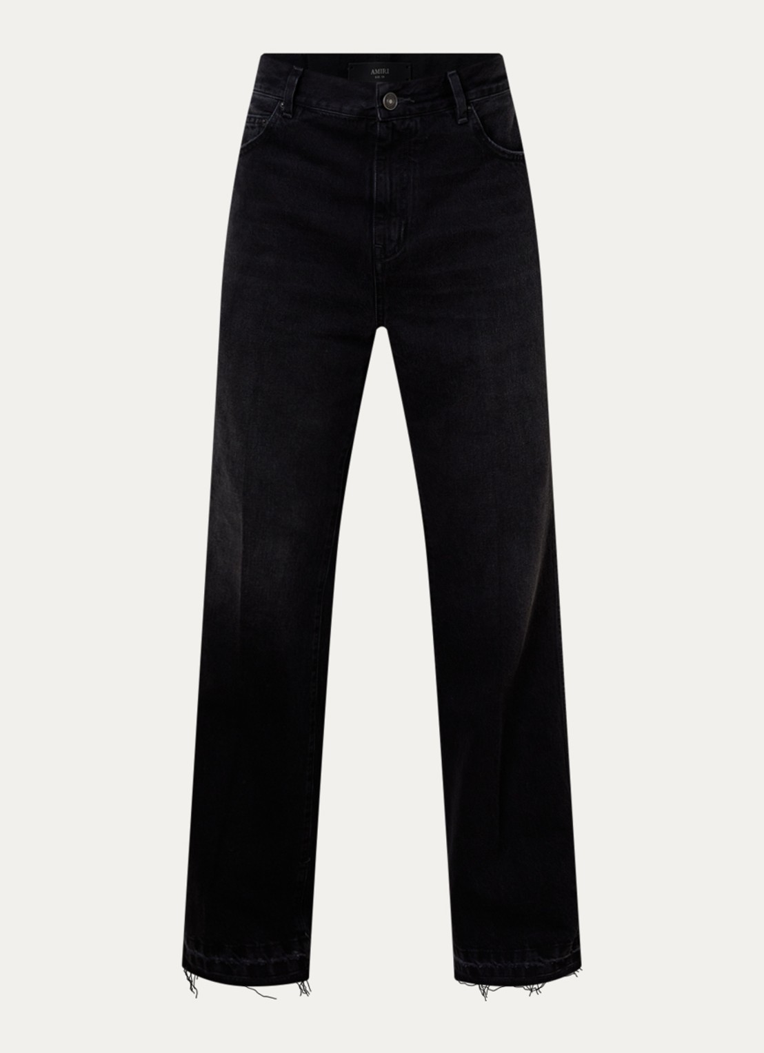 AMIRI Straight leg jeans met verwassen afwerking - voorkant 2 zwart
