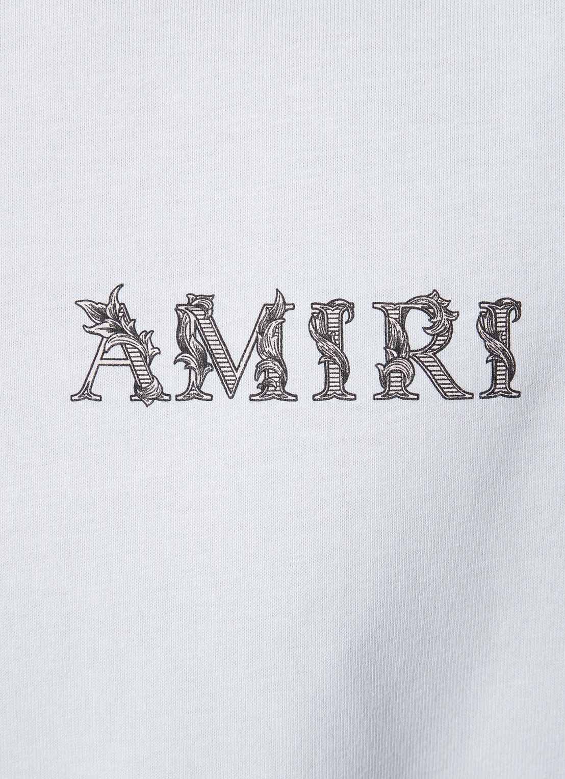 AMIRI T-shirt met logo- en backprint - detail 5 lichtgrijs