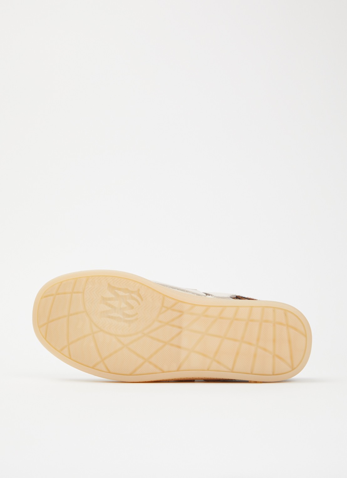 AMIRI Zebra Pacific Bones sneaker van leer met suède details - detail 3 bruin