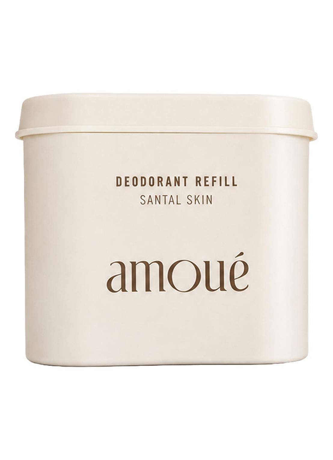 Amoué Refill Santal Skin Aluminium-Free Cooling Deodorant - aluminiumvrije deodorant navulling - voorkant santal skin