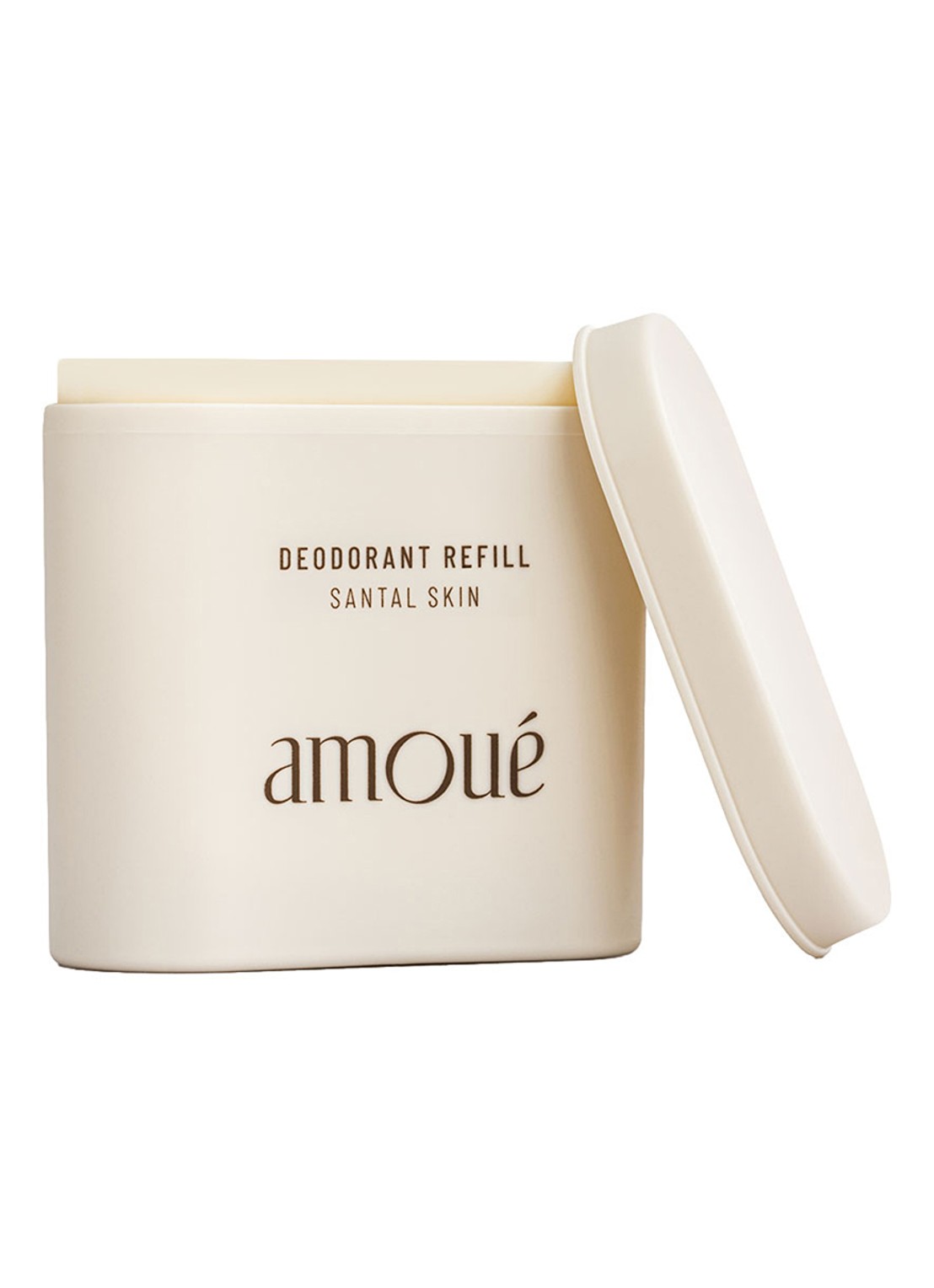 Amoué Refill Santal Skin Aluminium-Free Cooling Deodorant - aluminiumvrije deodorant navulling - voorkant 2 santal skin