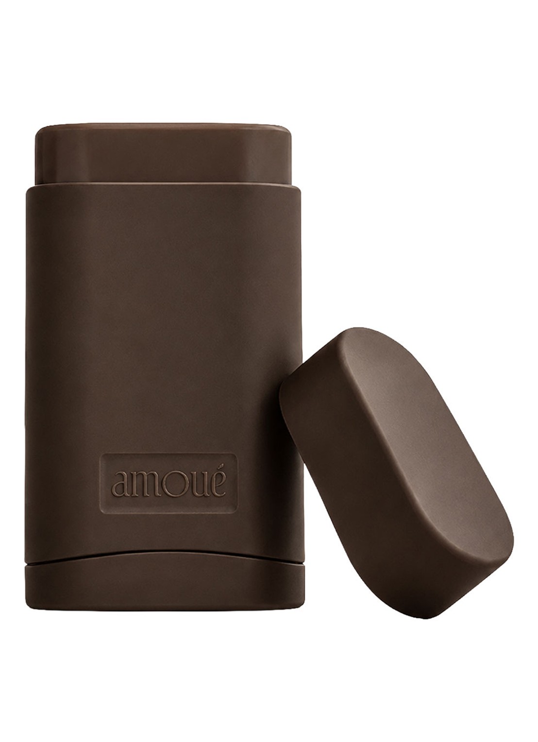 Amoué Refillable Deodorant Case Chocolate - navulbare deodoranthouder - voorkant 4 chocolate