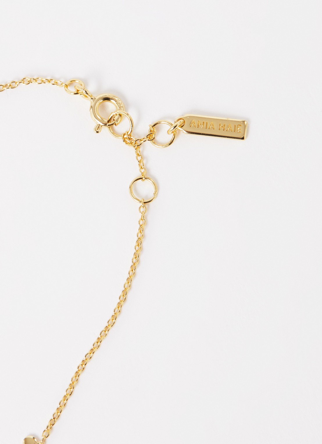 Ania Haie Geometry armband verguld - detail goud