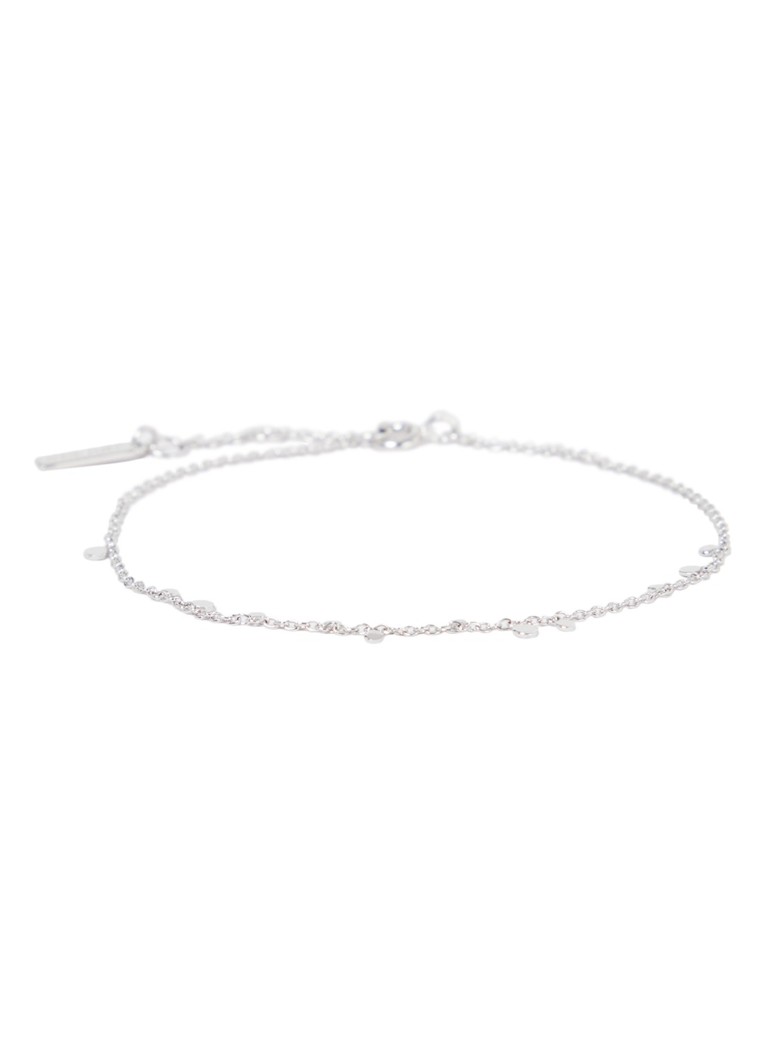 Ania Haie Geometry Mixed Discs armband M van zilver - voorkant zilver
