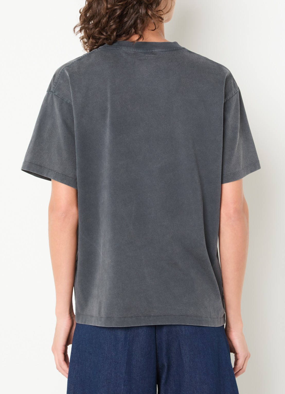 Anine Bing Cade T-shirt met logoprint en verwassen afwerking - achterkant 4 zwart