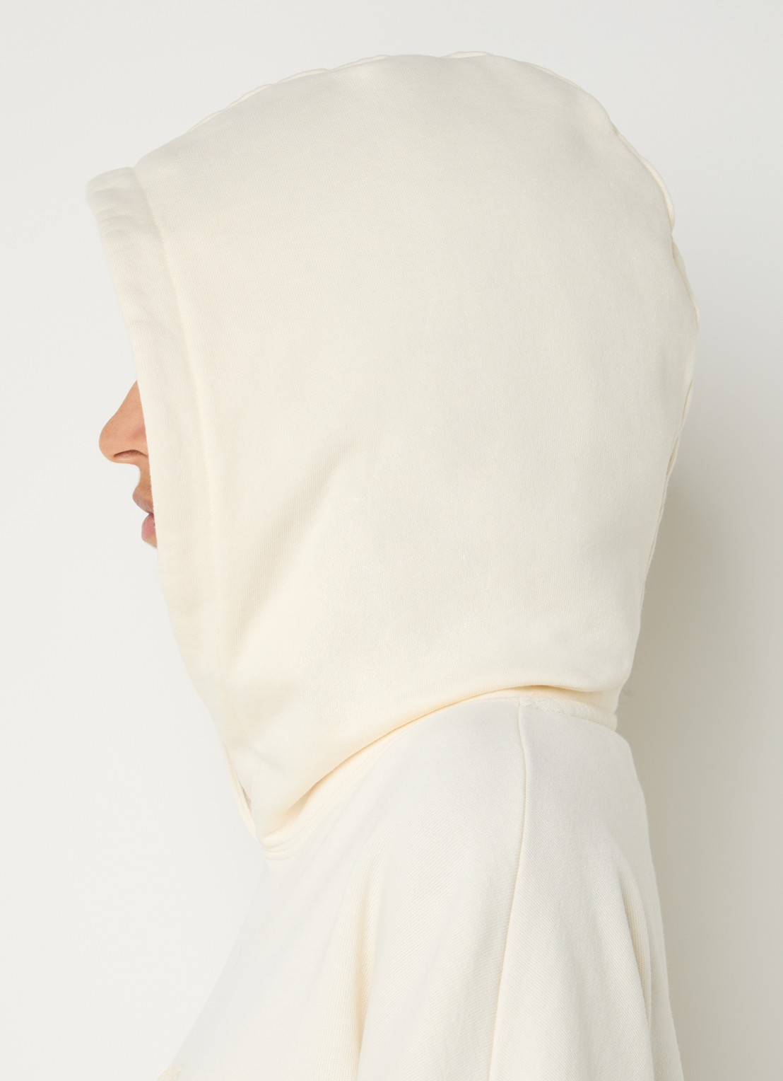 Anine Bing Harvey hoodie met logoborduring - detail 5 creme