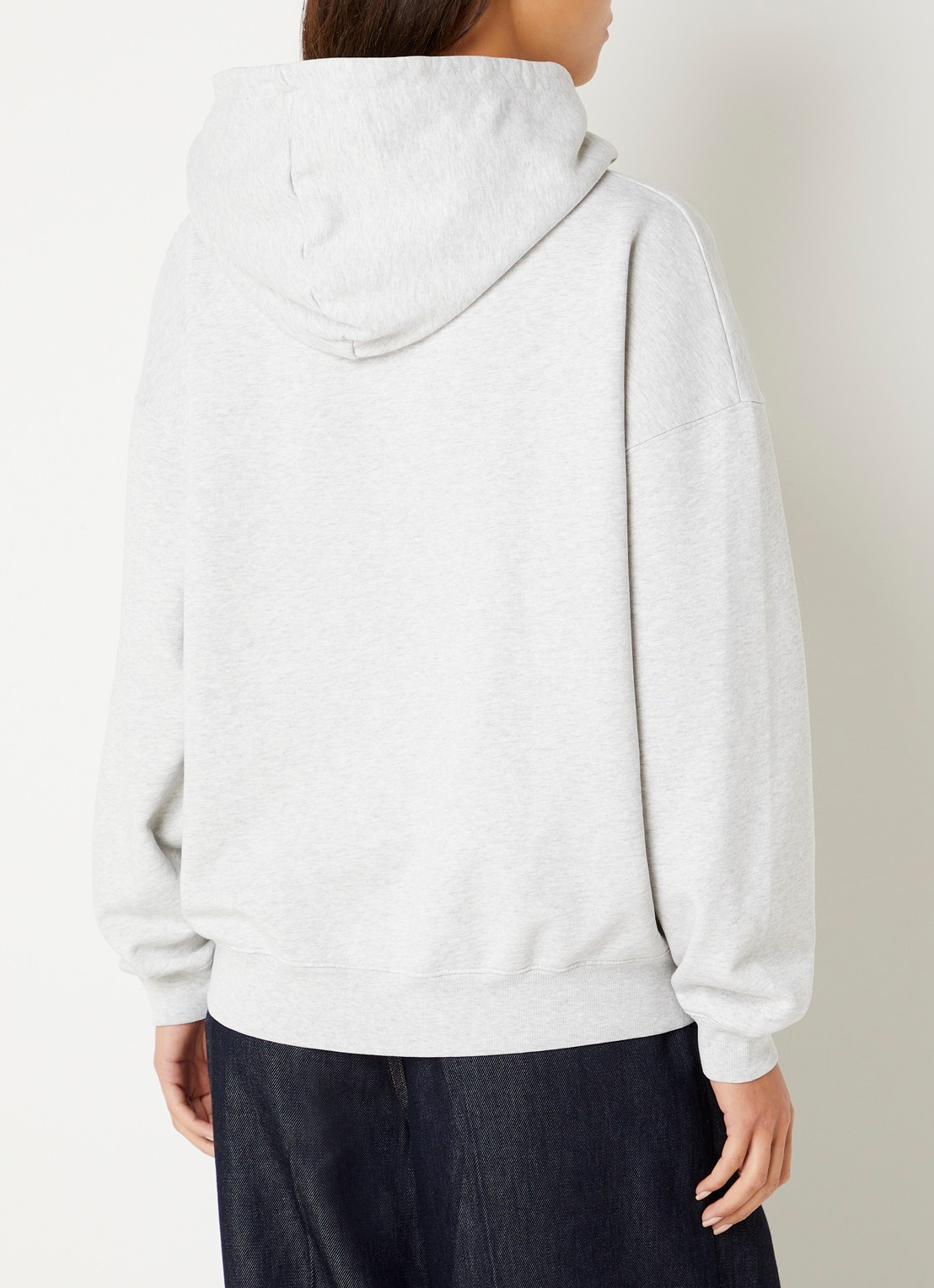 Anine Bing Harvey hoodie met logoprint - achterkant 5 grijsmele