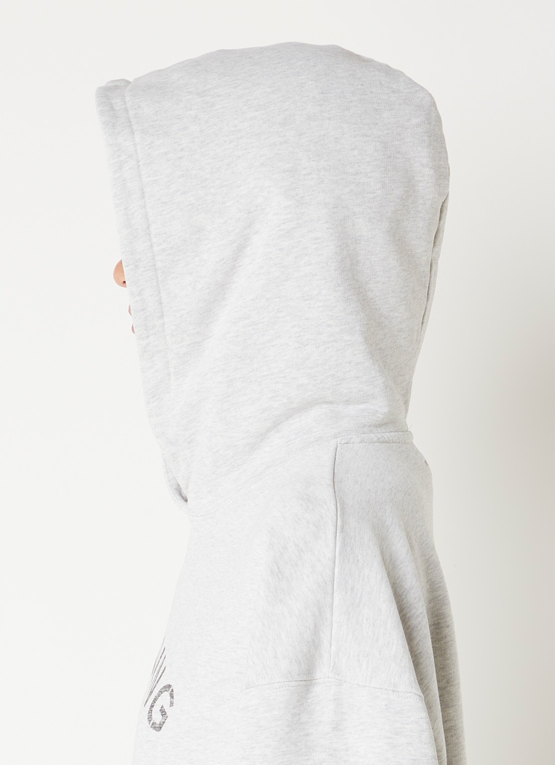 Anine Bing Harvey hoodie met logoprint - detail 2 grijsmele
