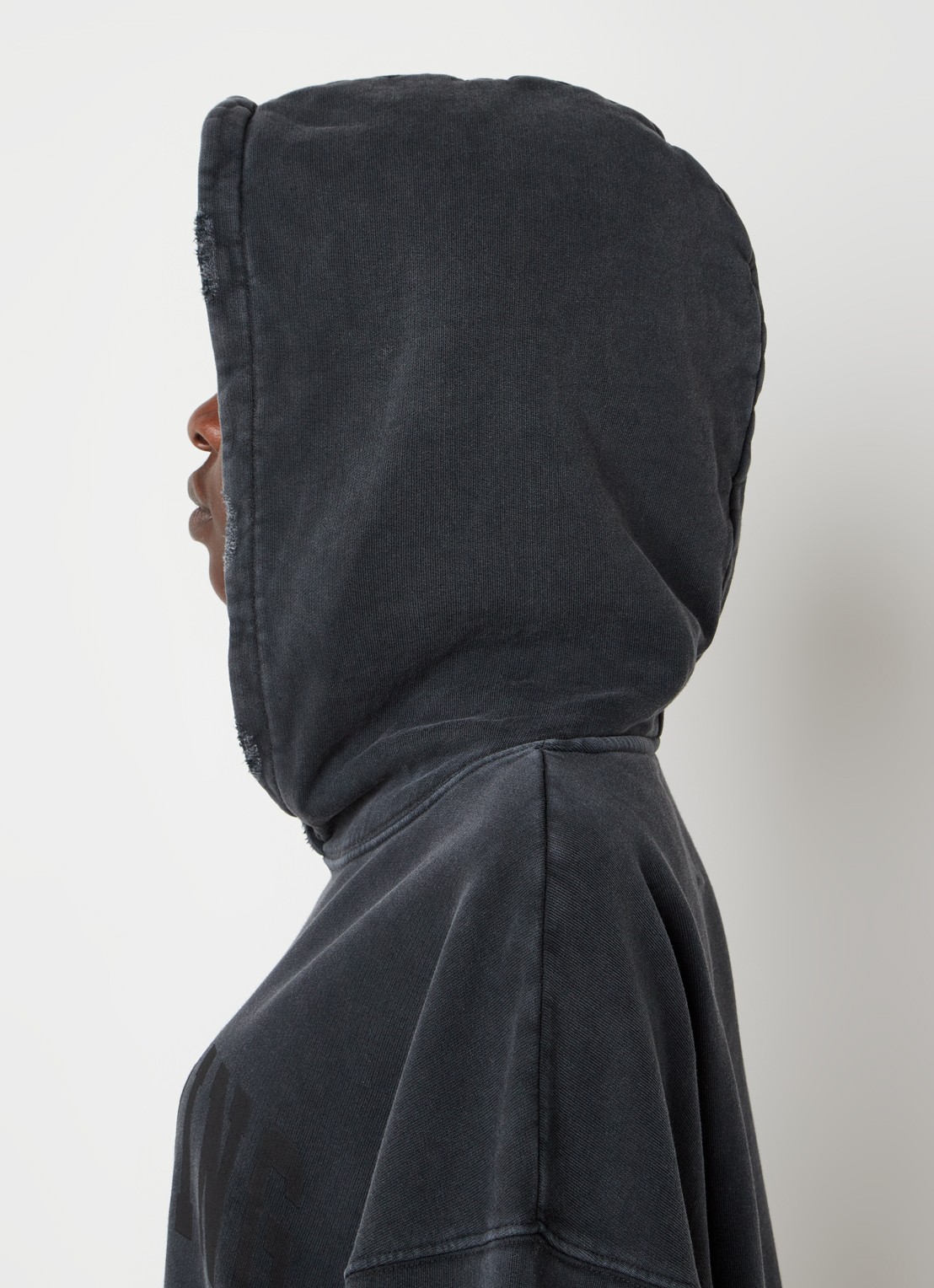 Anine Bing Harvey oversized hoodie met logoprint - detail 5 zwart