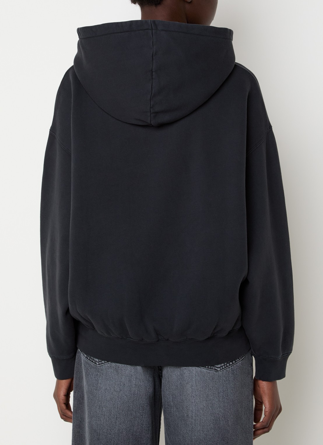 Anine Bing Jaci hoodie met logo - achterkant 5 zwart