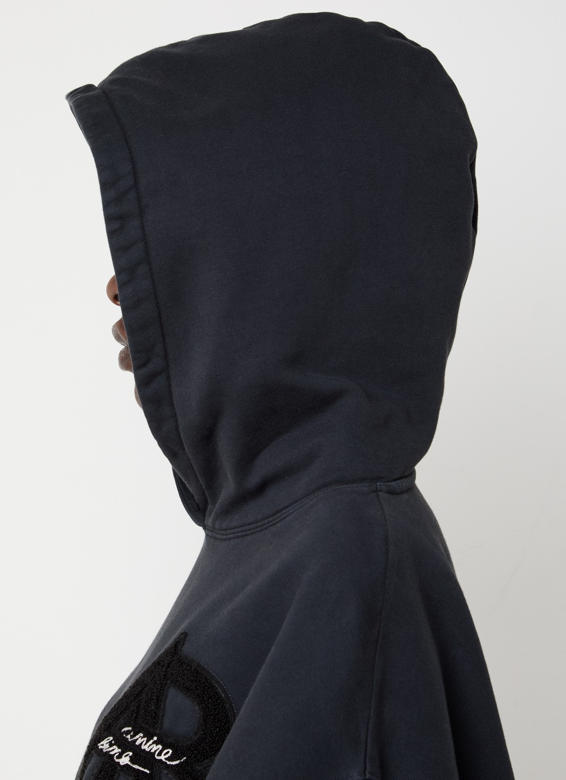 Anine Bing Jaci hoodie met logo - detail 4 zwart
