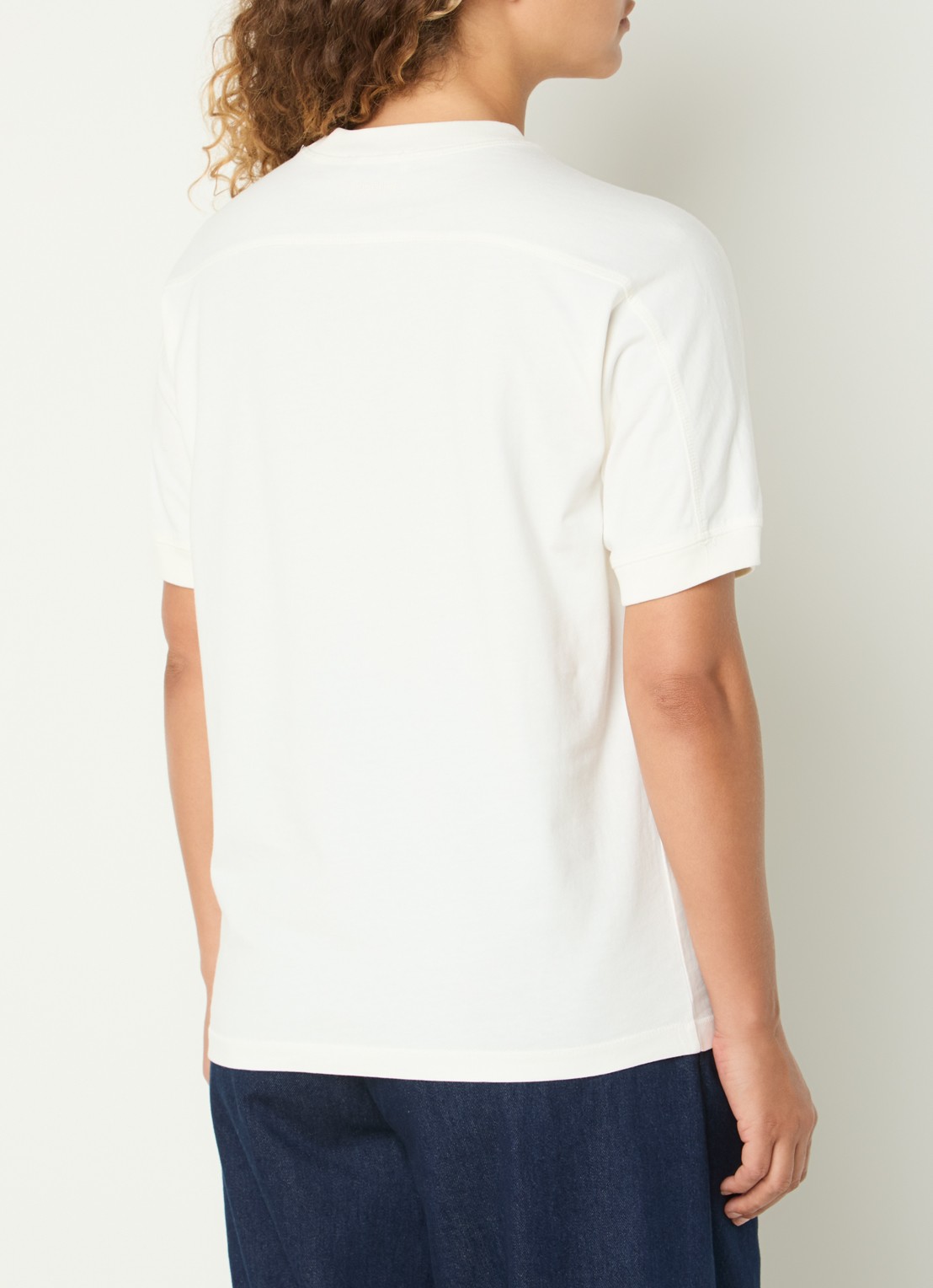 Anine Bing Jaylin T-shirt met print - achterkant 4 gebroken wit