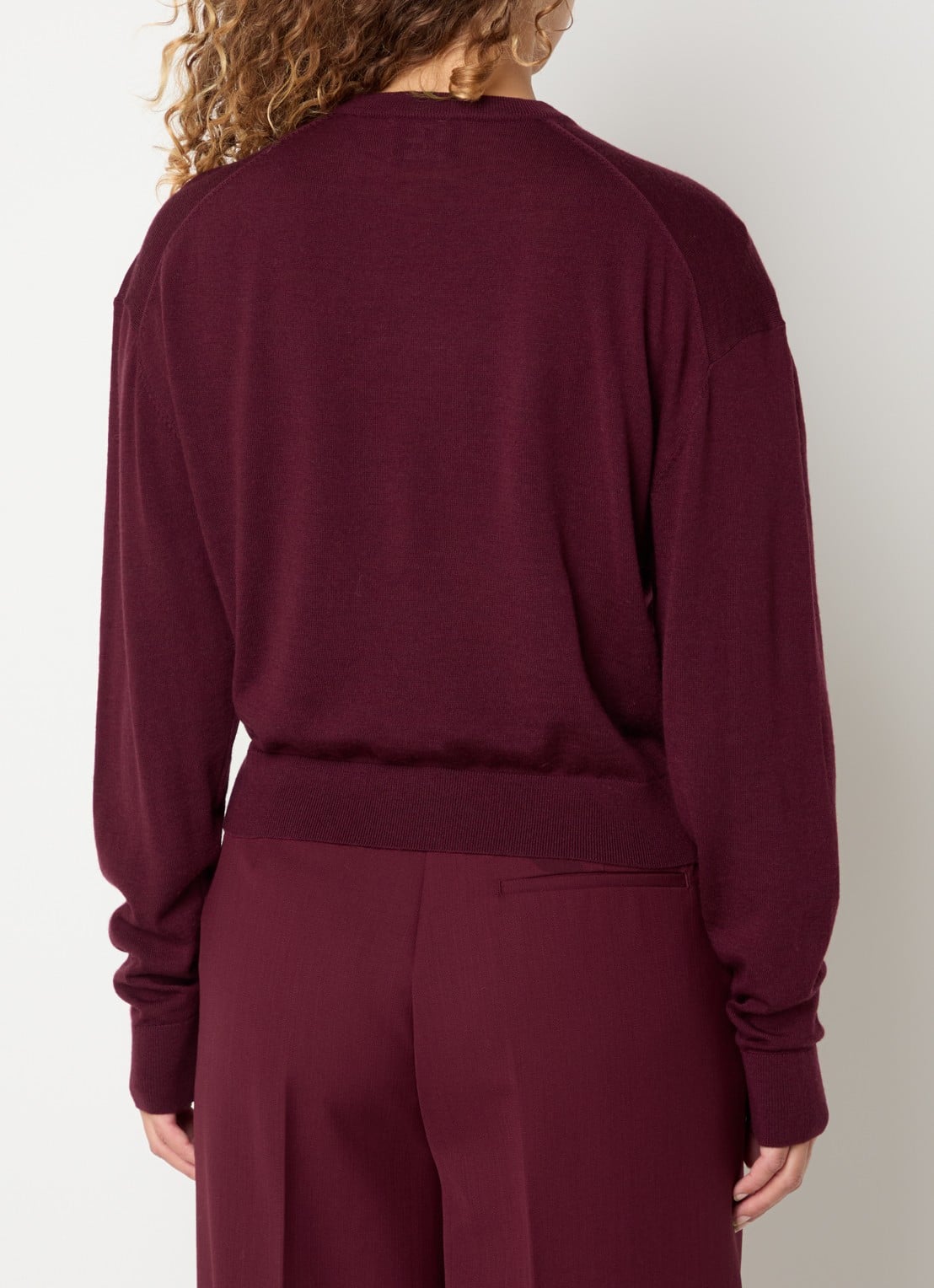 Anine Bing Miles sweater met logoprint en verwassen afwerking - achterkant 4 bruin