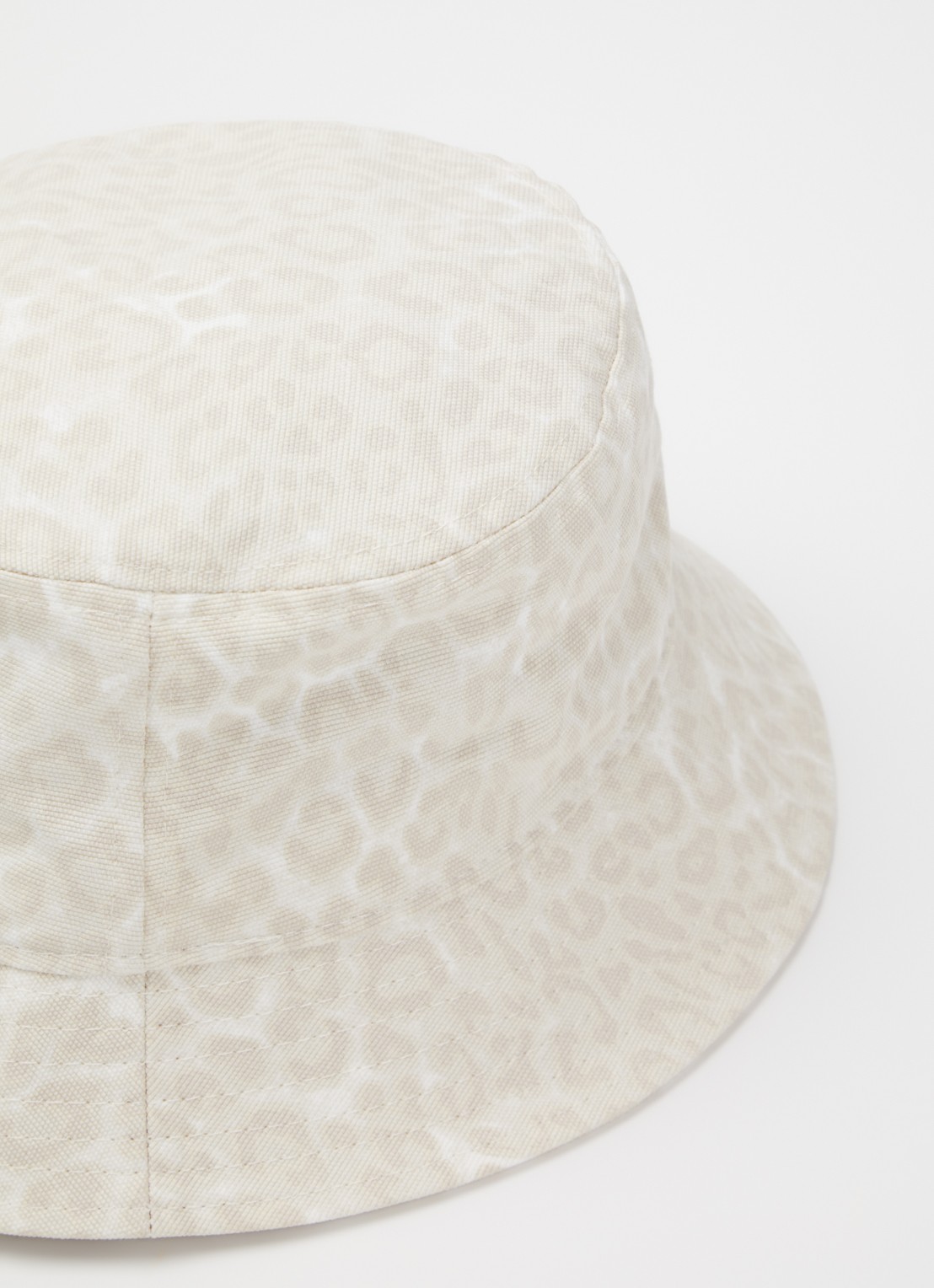 Anine Bing Nicks bucket hoed met panterprint - detail 2 beige