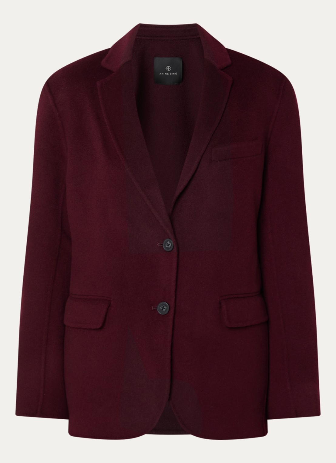 Anine Bing Sahara trenchcoat met opstaande kraag en klepzakken - voorkant 2 bruin