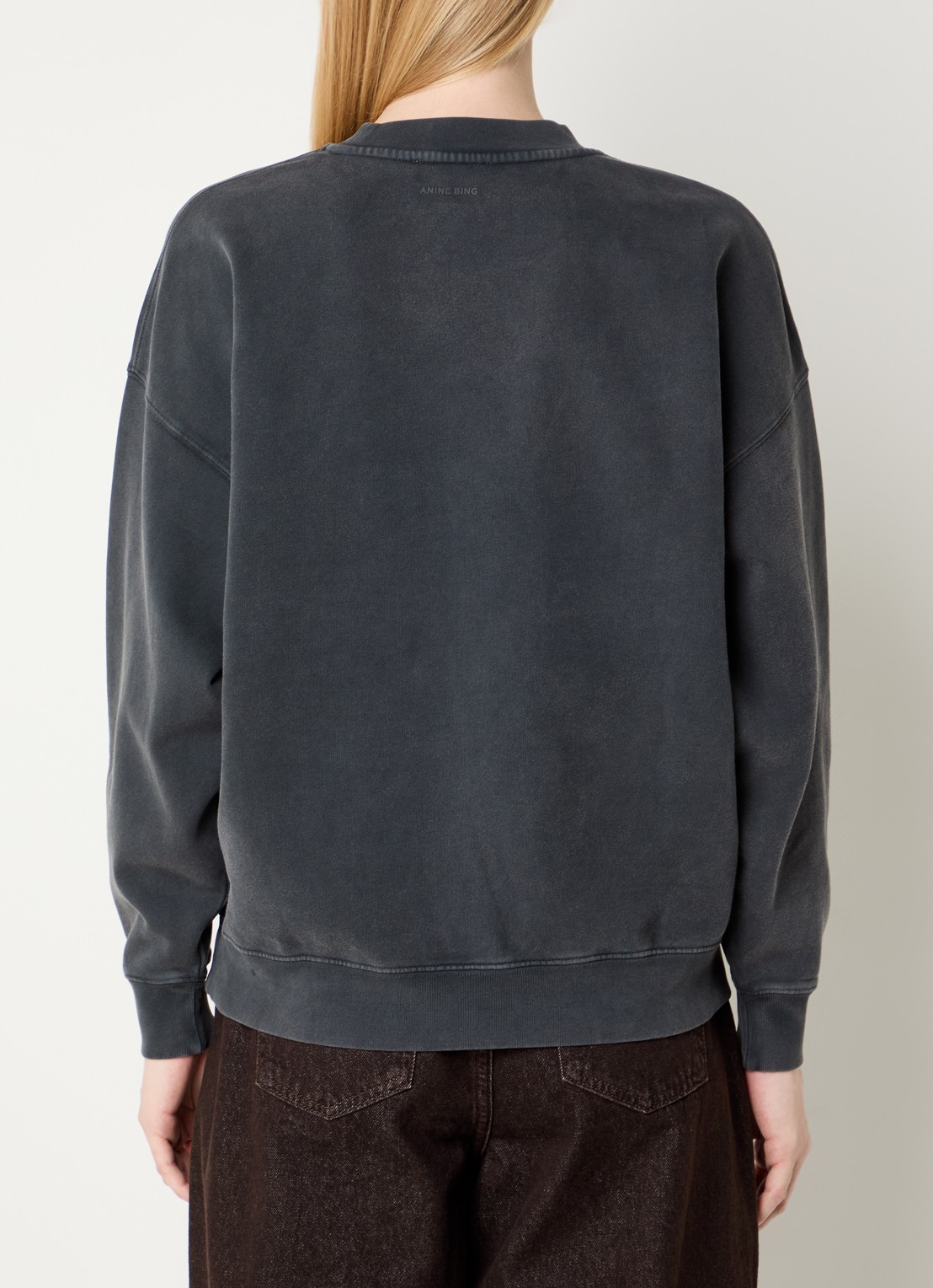 Anine Bing Sweater met print - achterkant 3 antraciet