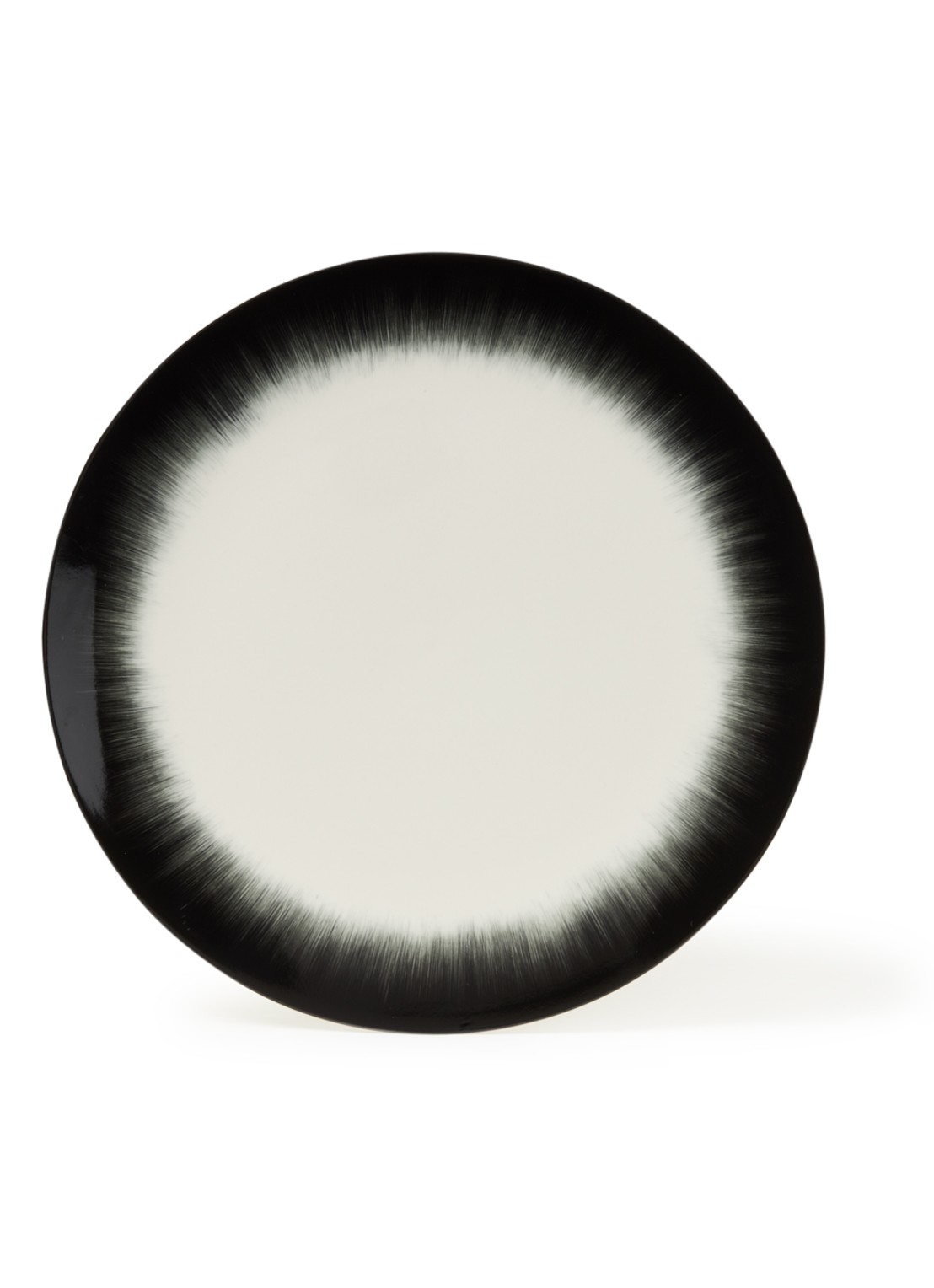 Ann Demeulemeester Dé by Ann Demeulemeester dinerbord 24,5 cm - voorkant 2 zwart