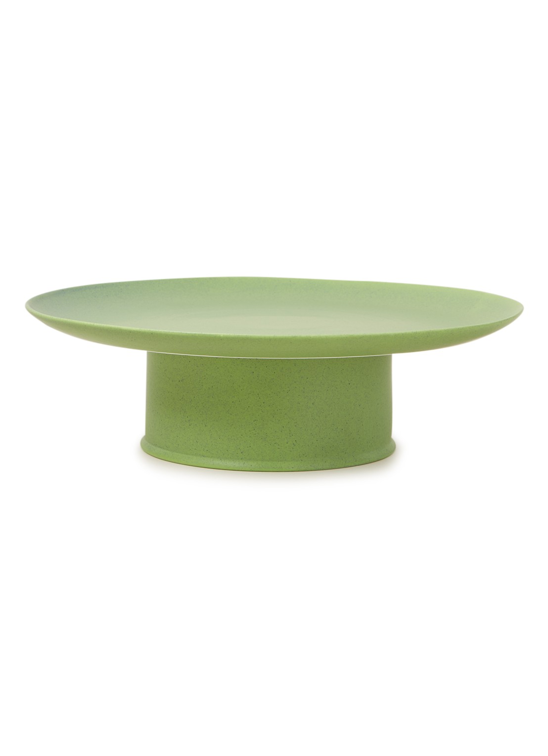 Ann Demeulemeester Ra by Ann Demeulemeester taartplateau 33 cm - voorkant 2 groen