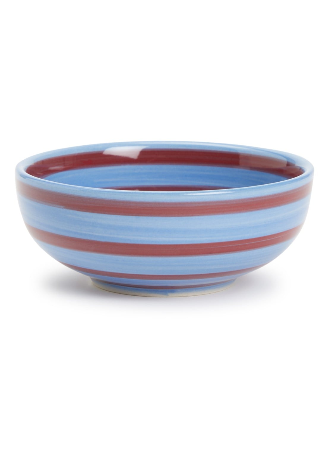 Anna + Nina Alfie dipschaal met streepdessin 10 cm  - voorkant multicolor