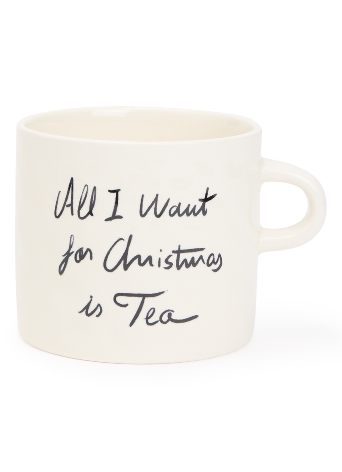 Anna + Nina All I Want Is Tea mok 50 cl - voorkant gebroken wit