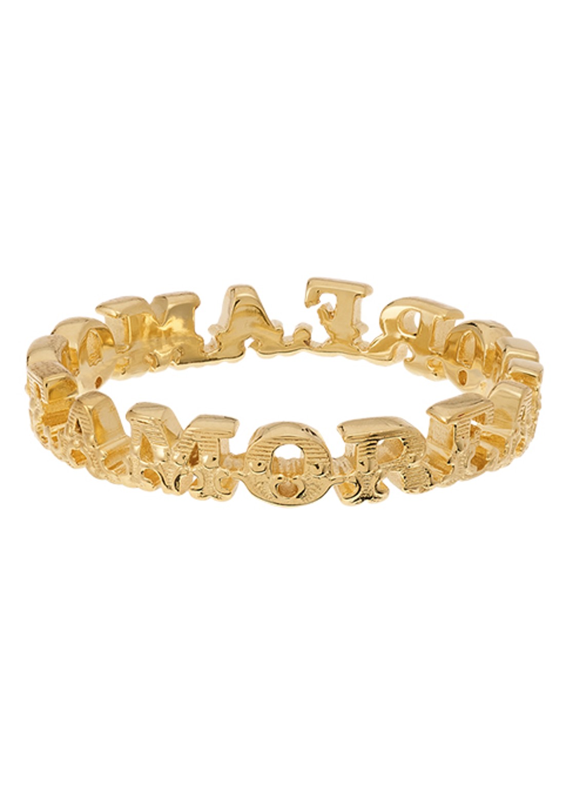 Anna + Nina Amore ring - voorkant 3 goud