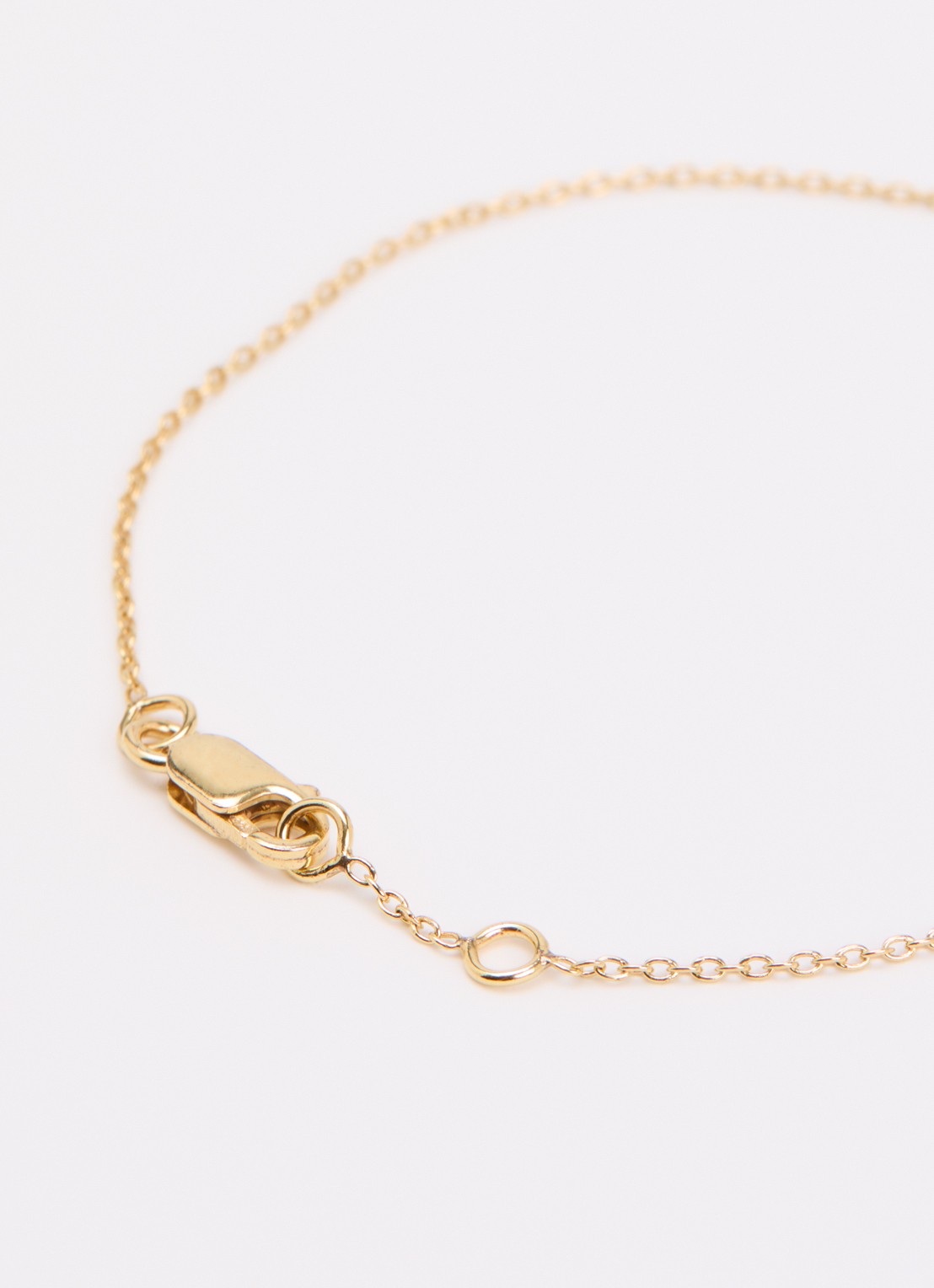 Anna + Nina Anchor armband verguld - detail goud