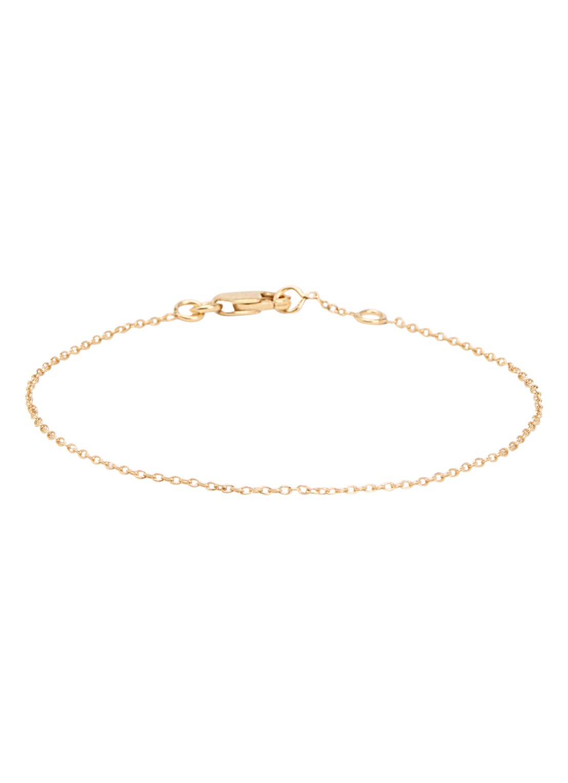 Anna + Nina Anchor armband verguld - voorkant 2 goud