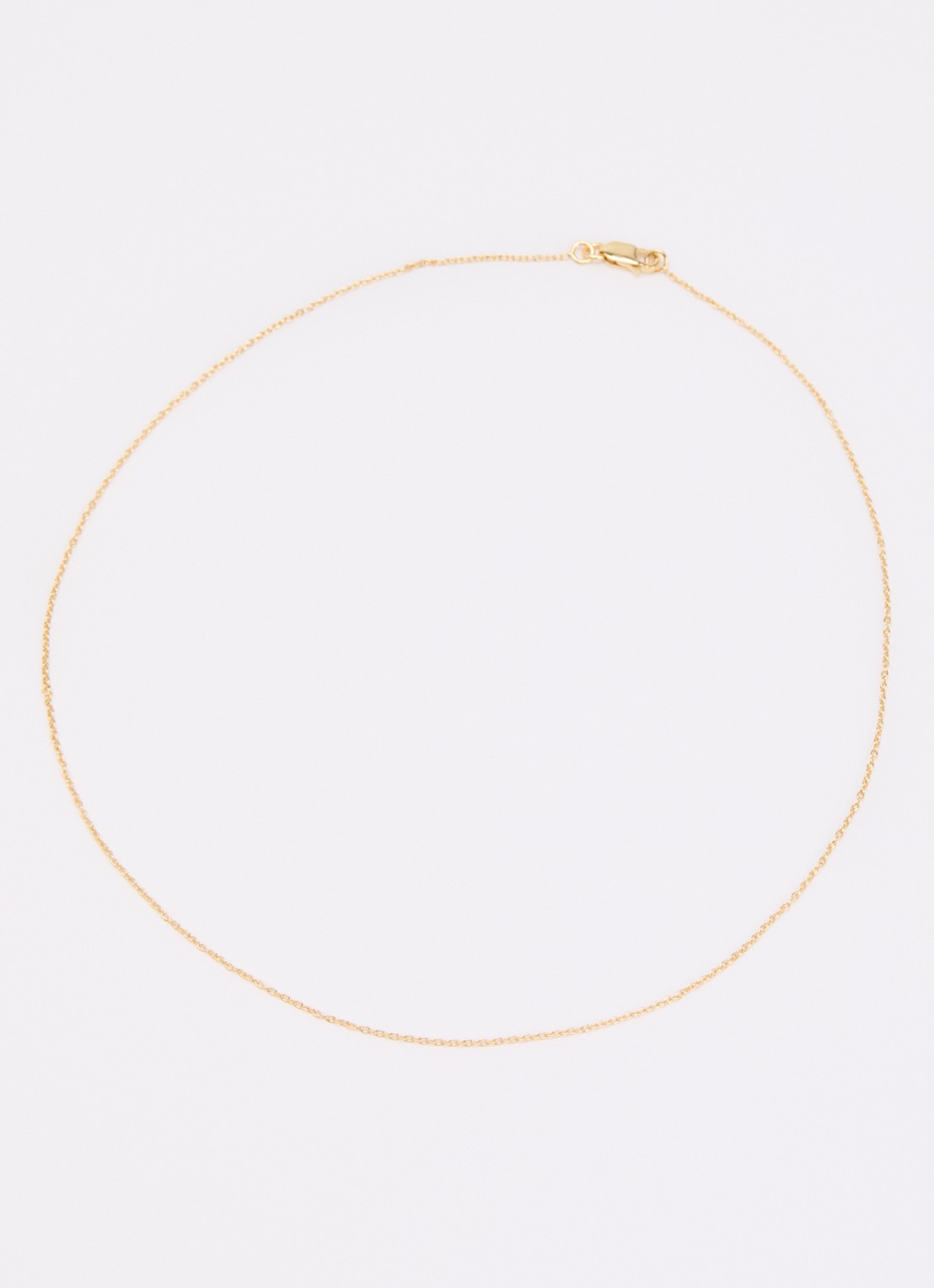 Anna + Nina Anchor ketting verguld - detail goud