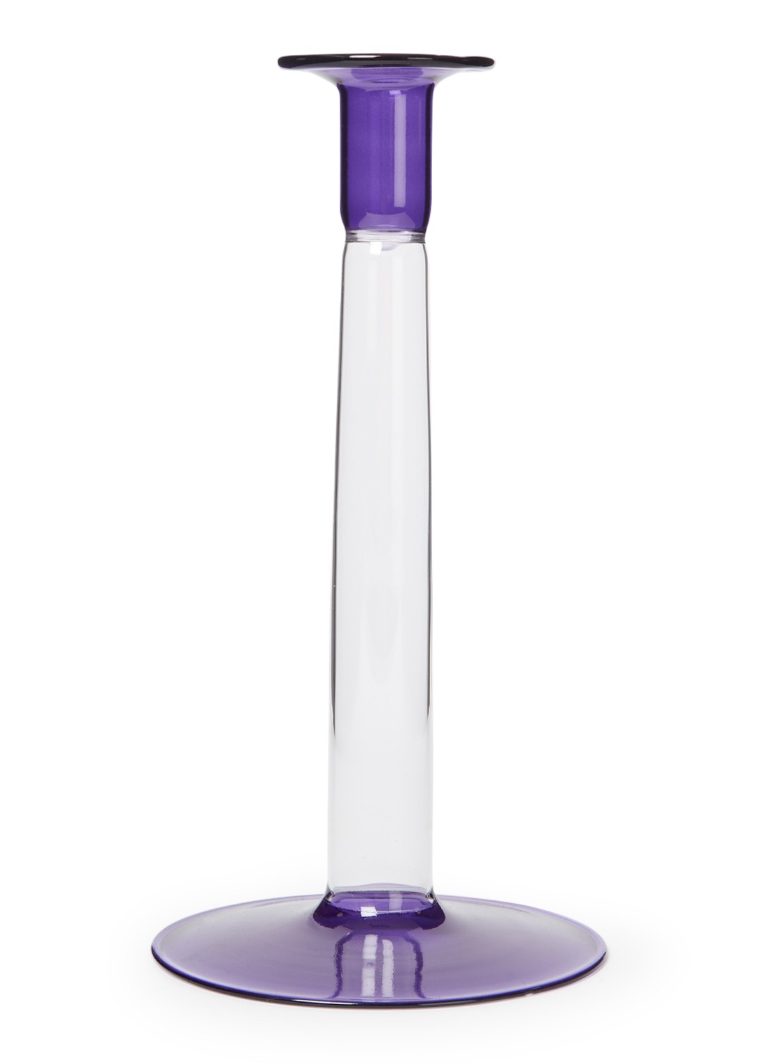 Anna + Nina Arctic kandelaar 25 cm - voorkant paars