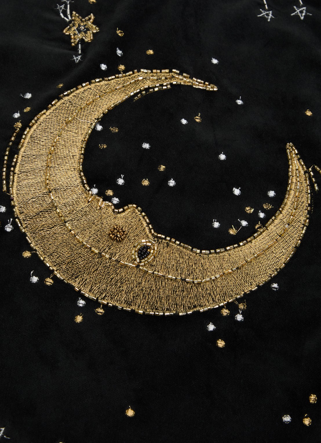 Anna + Nina Celestial Christmas kerstboomrok Ø110 cm - detail zwart