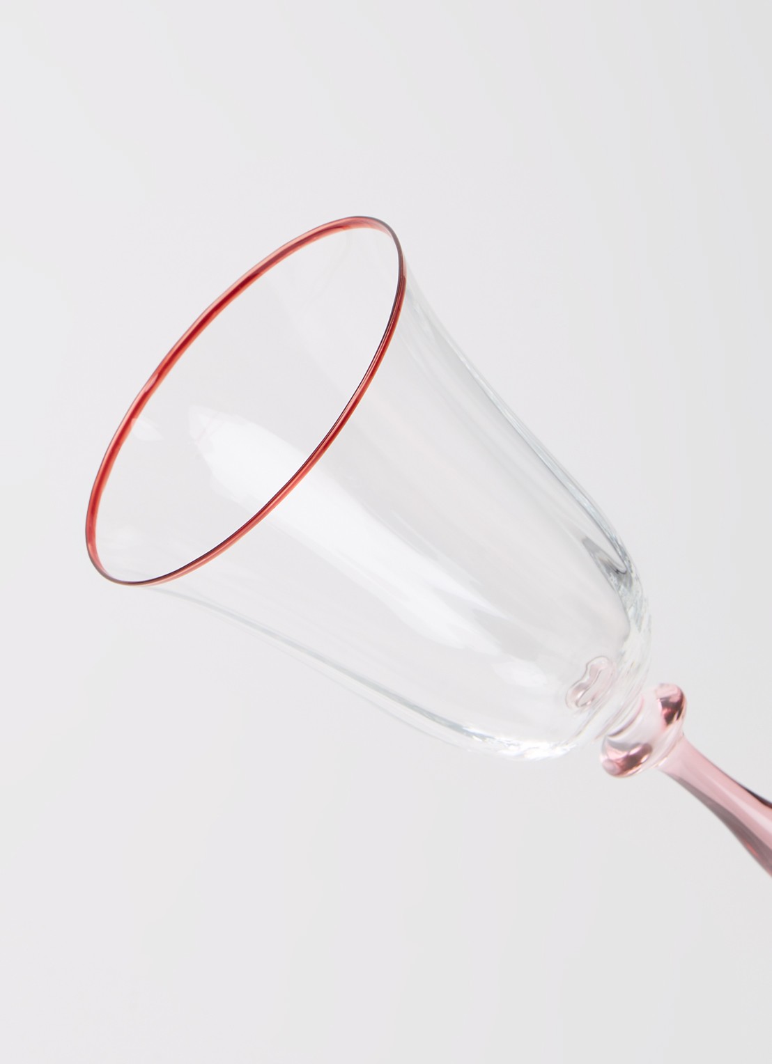 Anna + Nina Clara Optic wijnglas 25 cl set van 2 - detail 3 roze