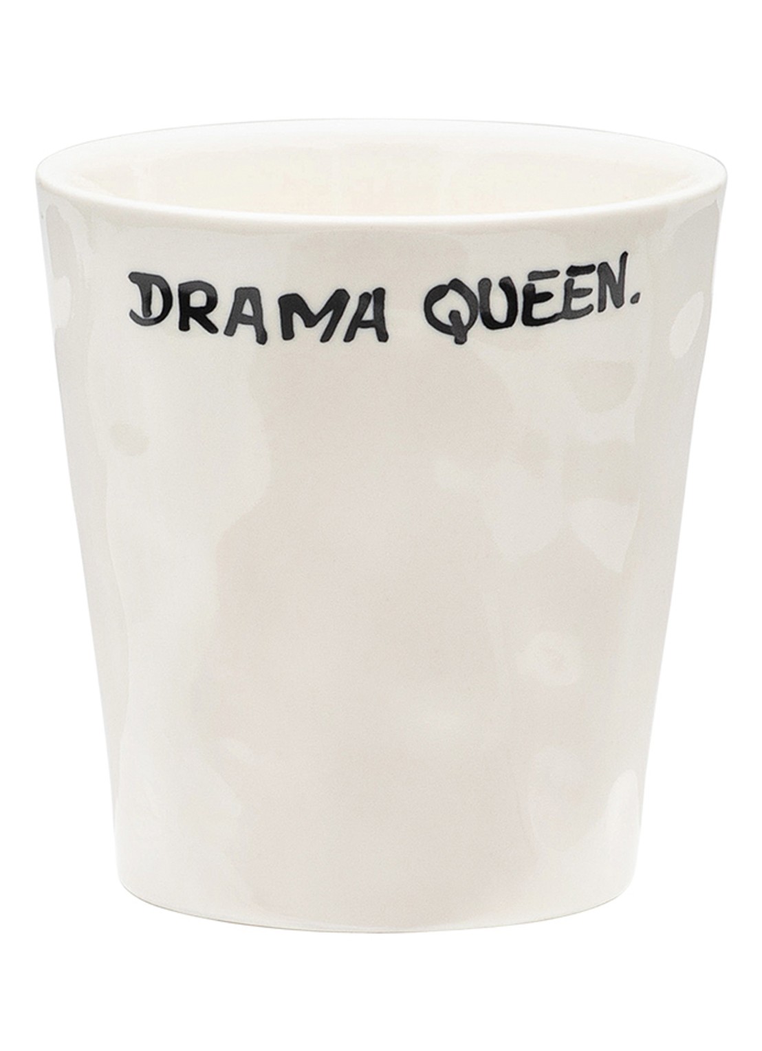 Anna + Nina Drama Queen kopje 20 cl - voorkant gebroken wit