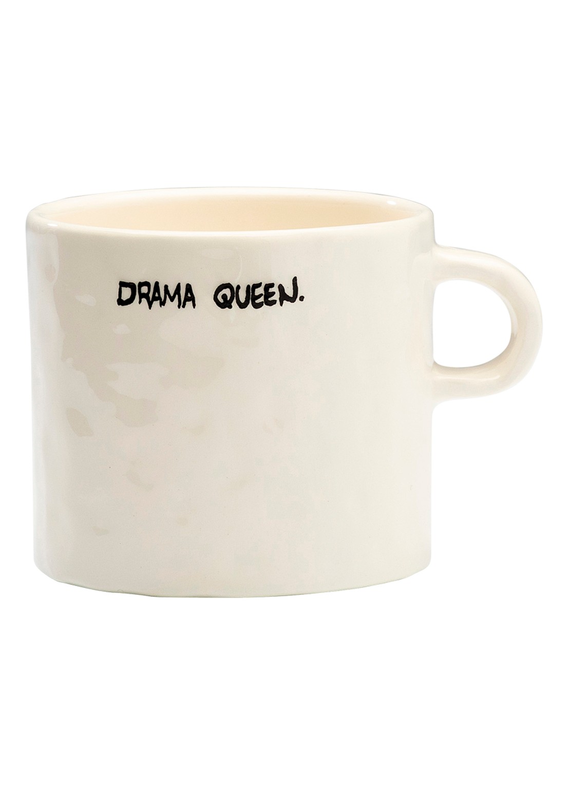 Anna + Nina Drama Queen mok 40 cl - voorkant wit