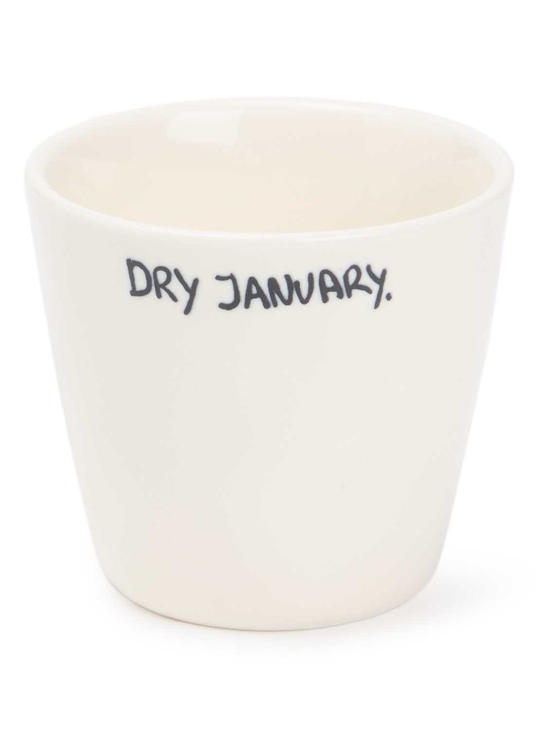 Anna + Nina Dry January espressokopje 7 cl - voorkant gebroken wit