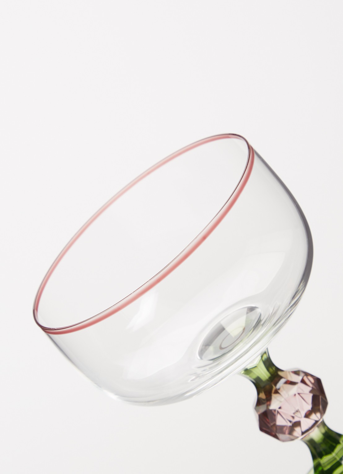 Anna + Nina Evy cocktailglas 20 cl set van 2 - detail 2 groen