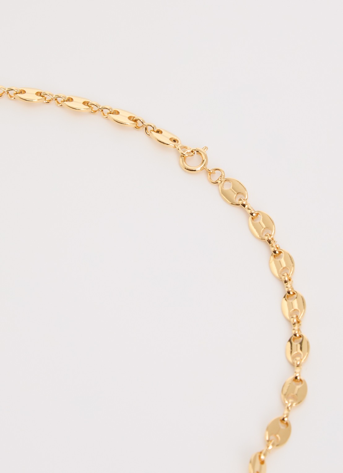 Anna + Nina Fine Coffee Bean ketting - detail 2 goud
