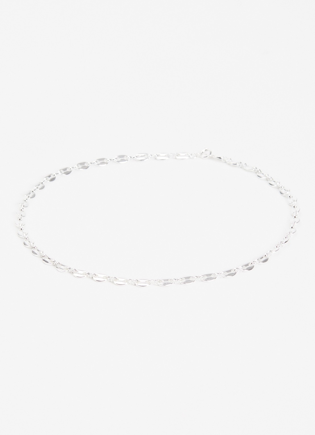 Anna + Nina Fine Coffee Bean ketting - detail 2 zilver